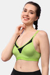 Floret Wirefree Natural Lift Push up Bra - Lime Green — thumbnail 4